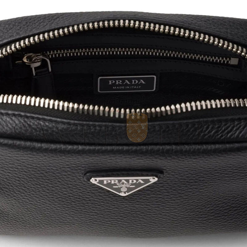 Pra*a brique saffiano leather bag 2vh184 (19.5*13.5*6cm)